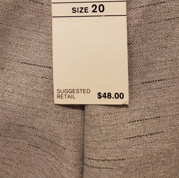 🔥New Alfred Dunner Plus Size Pants Size 20 - Picture 2 of 2